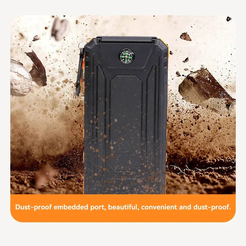 Xiaomi 200000mAh Solar Power Bank Portable Large Capacity Charger Compatible with IOS Android USB-A and USB-C Fast Charging Nexoro