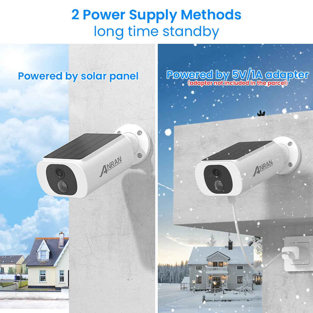 Camera de surveillance 2K - Sécurité intelligente solaire Nexoro
