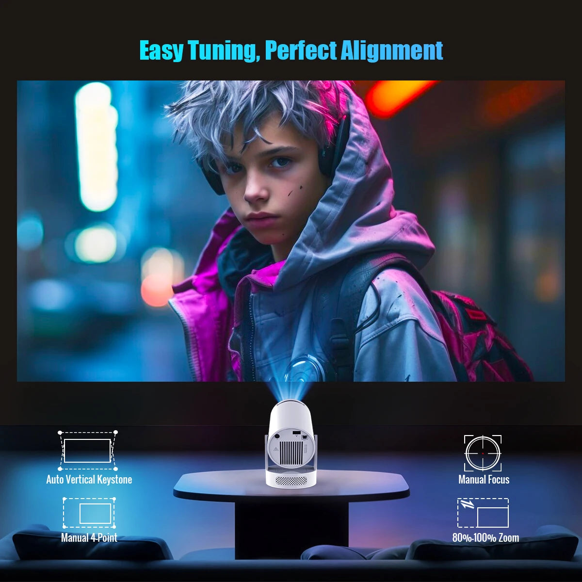 Projecteur Portable Magcubic HY300 Pro 4K Nexoro