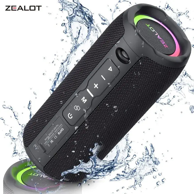 ZEALOT-S49PRO Portable Bluetooth Speaker 20W IPX6 Waterproof Powerful Sound Box Bass Boost Dual Pairing True Wireless Speaker Best industry