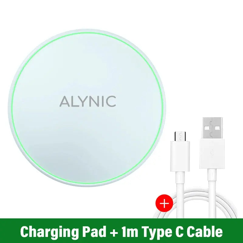 Chargeur sans fil rapide Qi – Compatible iPhone, Samsung, Xiaomi – 15W – Design compact Best industry
