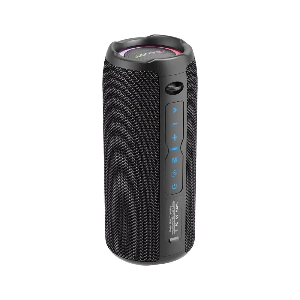 ZEALOT-S49PRO Portable Bluetooth Speaker 20W IPX6 Waterproof Powerful Sound Box Bass Boost Dual Pairing True Wireless Speaker Best industry