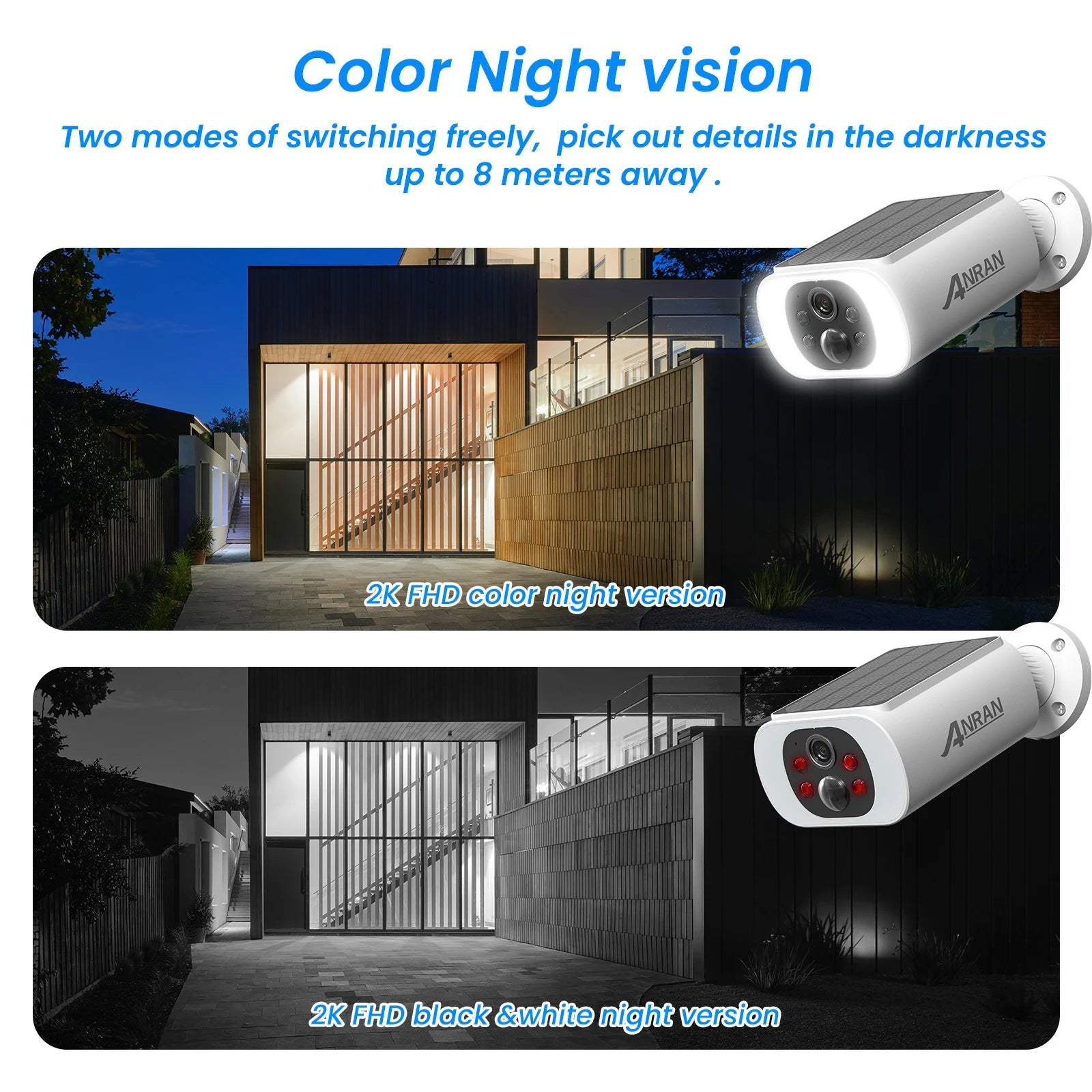 Camera de surveillance 2K - Sécurité intelligente solaire Nexoro