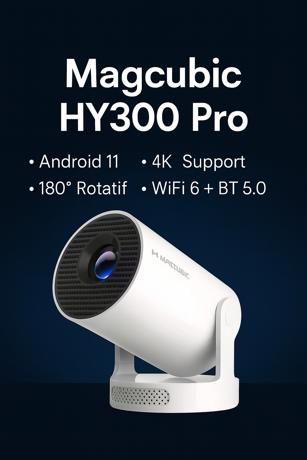 Projecteur Portable Magcubic HY300 Pro 4K Nexoro