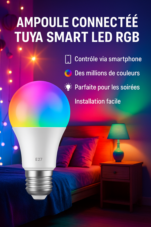 Ampoule Connectée Tuya Smart LED RGB Nexoro